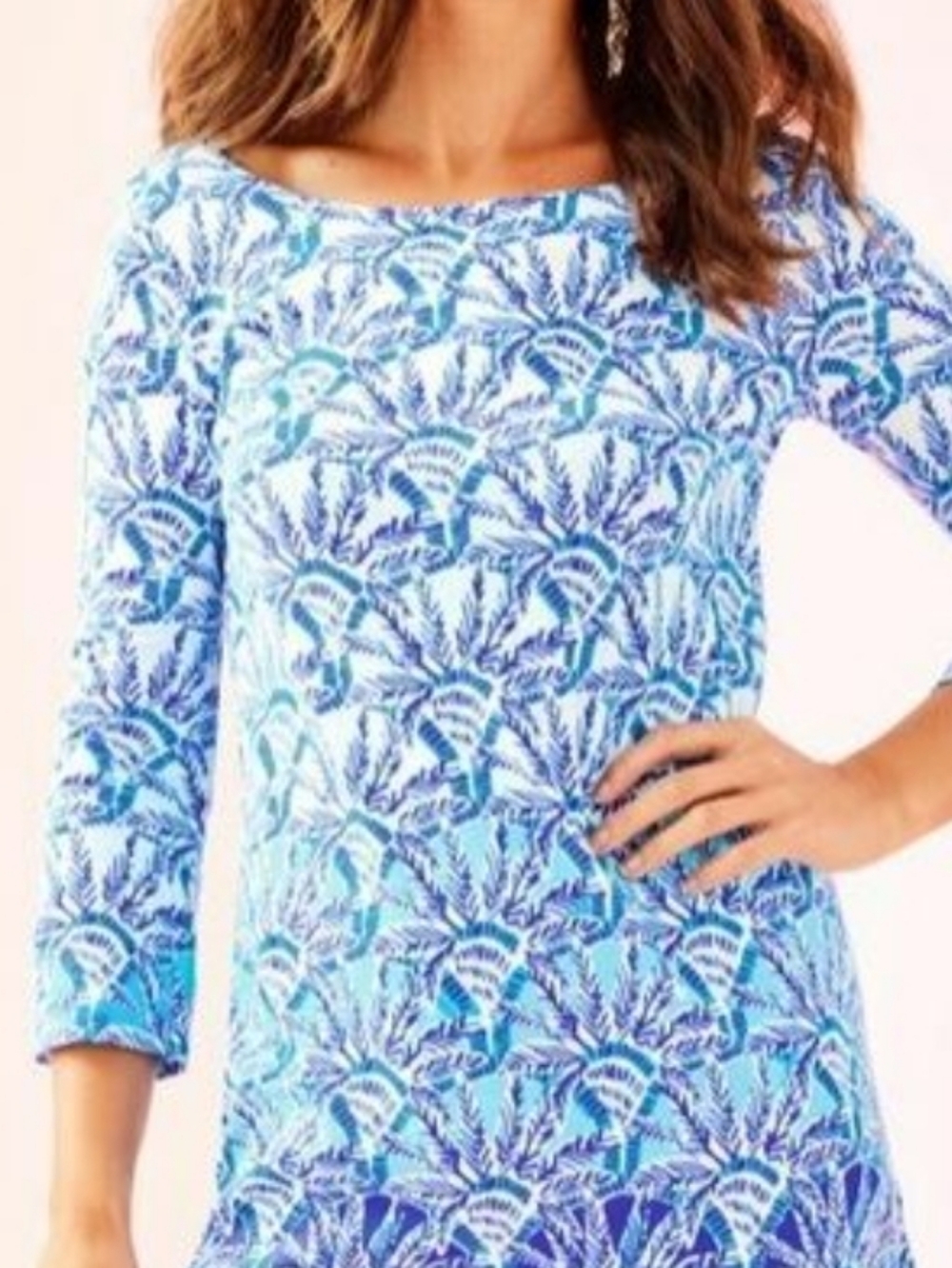 Lilly Pulitzer Bay Dress Whisper Blue One Of A Kind